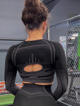 Black Elevate Seamless Long Sleeve Top